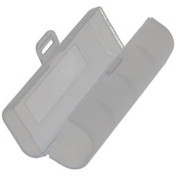 Universal AccuSafe storage box for 1 piece of 18650 Li-ion battery, color transparent, internal dime