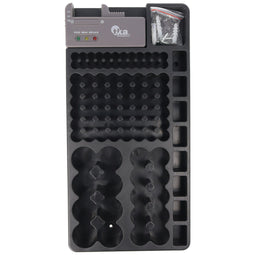 2in1 battery organizer, universal battery box for 1-110 batteries or batteries e.g. Mignon AA LR6, M
