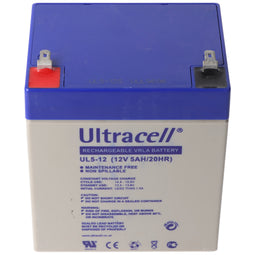 Ultracell UL5-12 12V 5Ah lead battery AGM lead gel battery