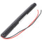 Emergency light battery NiCd 4.8V 860mAh L1x4 Mignon AA with 200mm cable on one side