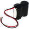 Emergency light battery NiCd 2.4V 4500mAh F1x2 Mono D with 200mm cable on one side and one side suit