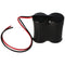 Emergency light battery NiCd 2.4V 4500mAh F1x2 Mono D with 200mm cable on one side and one side suit