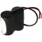 Emergency light battery NiCd 2.4V 4500mAh F1x2 Mono D with 200mm cable on one side and one side suit