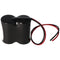 Emergency light battery NiCd 2.4V 4500mAh F1x2 Mono D with 200mm cable on one side and one side suit