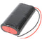 Emergency light battery NiCd 4.8V 4500mAh L2x2 Mono D with 200mm cable on one side