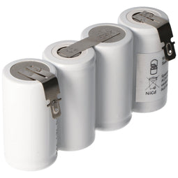 Emergency light battery NiCd 4.8V 1800mAh F1x4 Sub-C with Faston connector replaces 4.8V battery