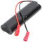 Emergency light battery NiCd 4.8V 860mAh L2x2 Mignon AA with 150mm cable and Faston sockets -4.8mm /