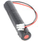 Emergency light battery NiCd 3.6V 1800mAh L1x3 Sub-C with 200mm cable on one side and plug
