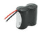 Emergency light battery NiCd 2.4V 1800mAh F1x2 Sub-C with 200mm cable on one side and one side suita