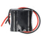 Emergency light battery NiCd 2.4V 1800mAh F1x2 Sub-C with 200mm cable on one side and one side suita