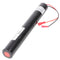 Emergency light battery NiCd 4.8V 4500 mAh L1x4 Mono D with cable and Faston sockets -4.8mm / + 6.3m
