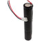 Emergency light battery NiCd 3.6V 4500mAh L1x3 Mono D with Tamiya plug replaces 3.6 V battery