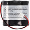 2.4 volt battery pack suitable for Esylux type AS1800 / 2.4, battery pack with cable and plug