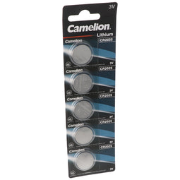 Camelion CR2025 lithium battery in a practical set of 5