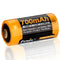 CR123 A Li-ion battery with 3.7 volts, 760mAh 2 pieces and quick charger