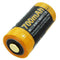 CR123 A Li-ion battery with 3.7 volts, 760mAh 2 pieces and quick charger