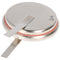 Lithium battery CR2450 with soldering lugs in a U-shape