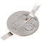 CR2025 lithium branded battery with Z-shaped lugs