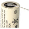 Sanyo lithium battery CR17335 SE Size 2 / 3A, with soldering pad