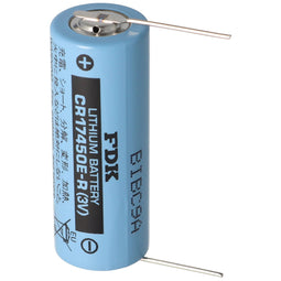 Sanyo lithium battery CR17450E-R Size A, solder wire (solder paddle) from FDK