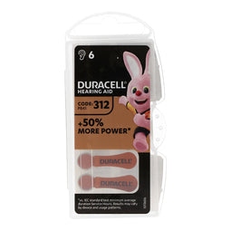 Duracell hearing aid battery DA 312 AC Zn / air 1.4Volt 160mAh