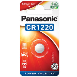 Panasonic CR1220 lithium battery suitable for the blueCompact batteries for the Winkhaus locking mec