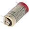 CR123A battery with 3 print connection, 2 print + / 1 print contacts, voltage 3 volts
