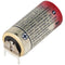 CR123A battery with 3 print connection, 2 print + / 1 print contacts, voltage 3 volts