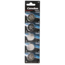 Camelion CR2450 lithium battery in a practical set of 5