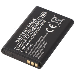 Battery suitable for Nokia 2300, 3650, 7600, Li-ion, 3.7V, 1000mAh, 3.7Wh