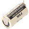 Sanyo lithium battery CR17335 SE size 2 / 3A, triple print soldering lugs, grid dimension 7.6mm