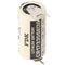 Sanyo lithium battery CR17335 SE size 2 / 3A, triple print soldering lugs, grid dimension 7.6mm