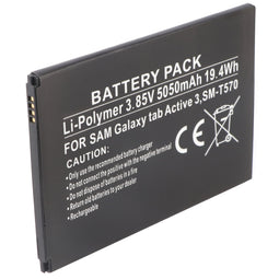 Battery suitable for Samsung Galaxy Tab Active 3, SM-T570, Li-Polymer, 3.85V, 5050mAh, 19.4Wh