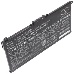 Battery suitable for HP Pavilion 15-CC, Li-Polymer, 11.55V, 3630mAh, 42Wh, black