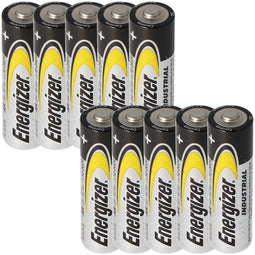 Energizer Industrial Mignon, AA, LR6, MN1500, alkaline battery 1.5V in a practical pack of 10
