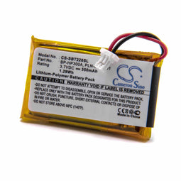 Li-polymer battery - 350mAh (3.7V) - for wireless headset, headphones such as Sony 64327-01, 64399-0