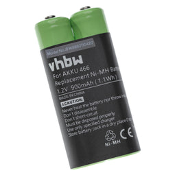 Battery for dictation machine such as Grundig 466, GZS2100 900mAh (1.2V) NiMH