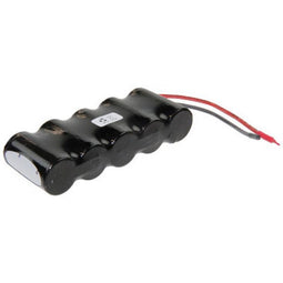 Emergency lighting battery F1x5 Saft VNT SC with cable 10cm with open wire 6V, 1600mAh