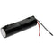 Emergency lighting battery L1x2 Saft VNT D with cable 10cm with open wire 2.4V, 4000mAh