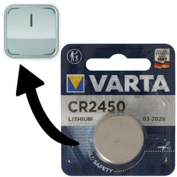 Battery suitable for Ledvance SMART + Switch, Osram SMART + Switch dimmer switch 1x Varta CR2450 lit