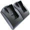 Double charger suitable for Sennheiser BA2015, Sennheiser G2, G3 battery 009950 BA 2015, System 2015