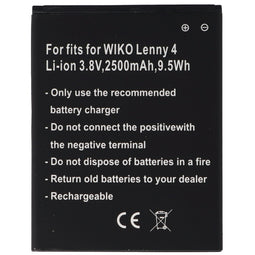 Battery only suitable for the WIKO Lenny 4 battery 3913, Lenny 4 Plus, Harry Li-ion, 3.8 volt 2500mA