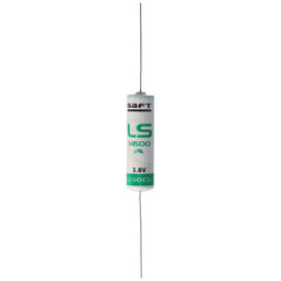 SAFT LS14500CNA lithium battery with axial wire connection