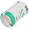 SAFT LS33600 lithium battery 3.6V Primary with Z-shaped soldering tag