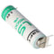 Saft LS14500 AA lithium battery 3.6 volts with print connection, LS14500 LiSOCl2 2600mAh 1er Print -