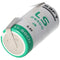 SAFT LS26500 lithium battery Li-SOCI2, C-Size with soldering lug U-shape