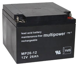 Multipower MP26-12 battery lead PB 12Volt 26Ah with M5 screw connection