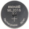 MAXELL ML2016 Li-ion button cell Li-Mn 3V 25mAh rechargeable button cell