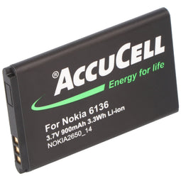 AccuCell battery suitable for Nokia 2650 battery BL-4C battery
