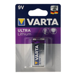 Varta lithium battery 9 volt, U9VL, 6AM6, Varta 6122 E-Block